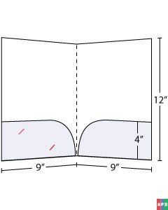 Curved Pocket Folders 4 inch pockets