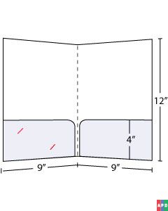 Semicurved Pocket Folders 4 Inch pockets