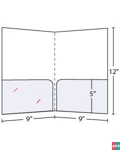 Curved Pocket Folders 5in Pocket
