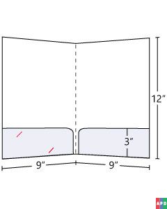 Curved Pocket Folders 3inch Pockets