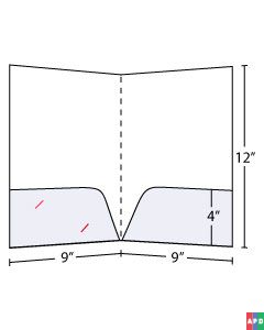 Semicurved Pocket Folder 4 inch Pockets