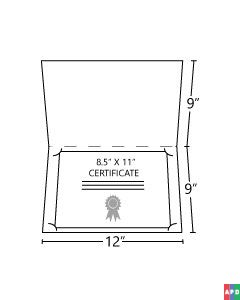 12x9 Landscape Certificate Folder