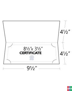 9.5x4.5 Small Certificate Folders