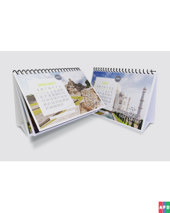 Desk calendar- 8pt Silk Cover
