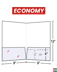 9x12 Economy Pocket Folder 