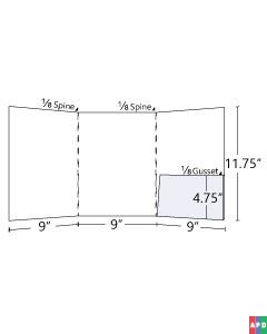 Gusset Tri - Panel Pocket Folder - Inside Right Pocket