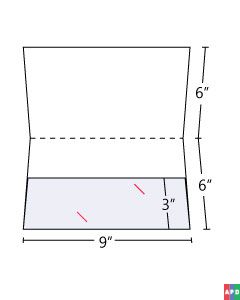 Custom Pocket Folder Lateral Pockets 3 in Pocket
