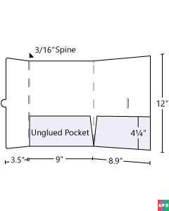 9x12 Left Tuck Tab Pocket Folder