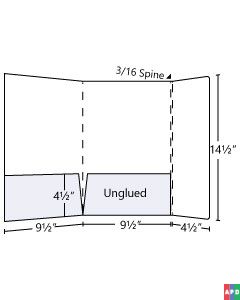 9.5x14.5 Inside Right Lateral Pocket Folder