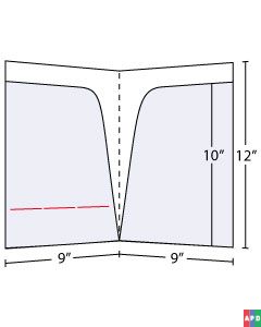 Semicurved Pocket Folder 10 inch Pockets