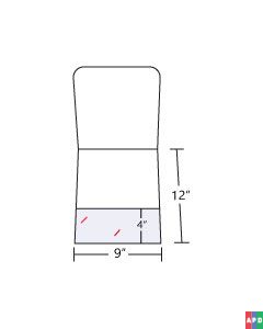 9x12 4inch Pocket Folder (1 Panel)