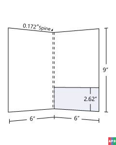 6x9 Pocket Folder with 2.62 inch glued pocket