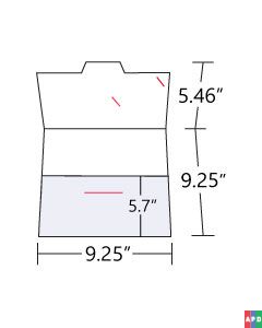 9.25x9.25 Rectangular Folder