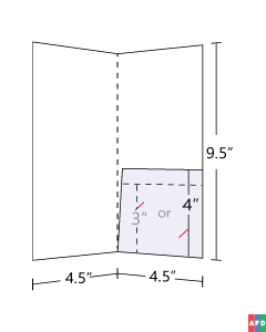 Pocket Folder Standard 14pt Gloss Cover C1S 4.5x9.5