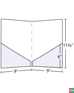 Pocket Folder with Diagonal Pockets