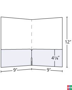 9x12 Continuous Horizontal Pocket Folder