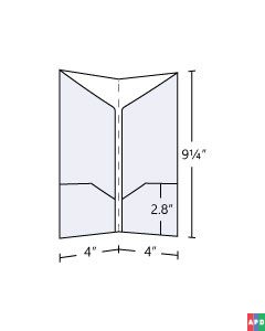 4x9.25 with 4 pockets