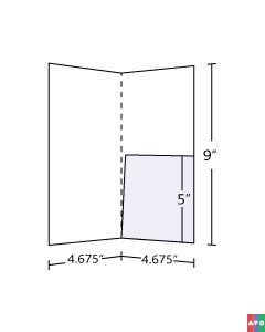 4.675x9 Pocket Folder with 5 inch right pocket