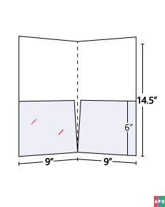 Legal Pocket Folder Standard with 6 inch right pocket