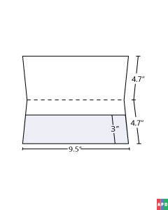 9.5x4.7 Small Pocket Folder