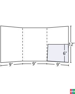 Tri-Panel Pocket Folder with 6 inch inside right pocket