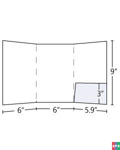6x9 Tri Panel Pocket Folder
