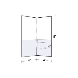 Pocket Folder Standard 14pt Gloss Cover C2S 4x9