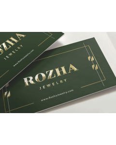 24pt - Business Cards Lamination + Gold / Silver Foil 