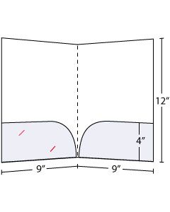 Curved Pocket Folders 4 inch pockets