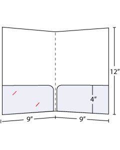 Semicurved Pocket Folders 4 Inch pockets