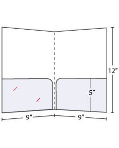 Curved Pocket Folders 5in Pocket