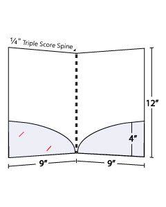 High Capacity Curved Pocket Folder