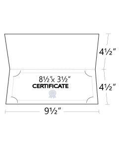 9.5x4.5 Small Certificate Folders
