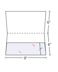 Custom Pocket Folder Lateral Pockets 3 in Pocket