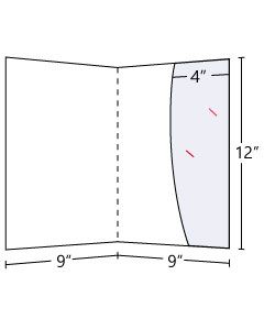 Lateral Curved Pocket Folder