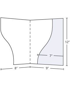 9x12 Serpentine Right Pocket Folder