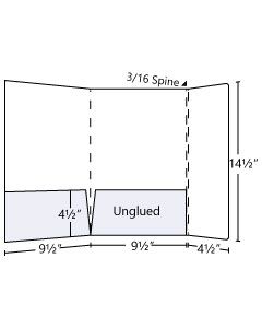 9.5x14.5 Inside Right Lateral Pocket Folder