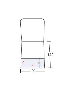 9x12 4inch Pocket Folder (1 Panel)