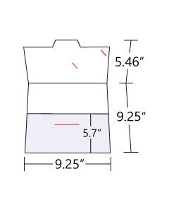 9.25x9.25 Rectangular Folder