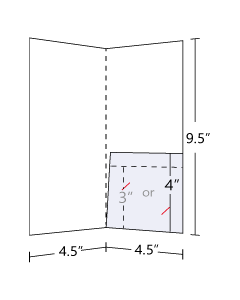 Pocket Folder Standard 14pt Gloss Cover C1S 4.5x9.5
