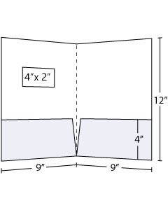 9x12 pocket folder with front window