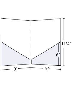 Pocket Folder with Diagonal Pockets