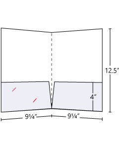 9.25x12.5 Pocket Folders 14pt Gloss Cover