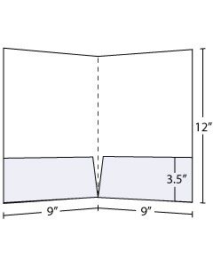 9x12 Pocket Folder with 3.5 inch pockets C1S 