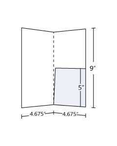 4.675x9 Pocket Folder with 5 inch right pocket