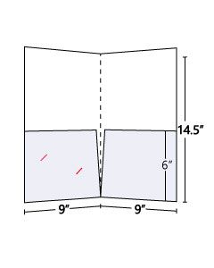 Legal Pocket Folder Standard with 6 inch right pocket