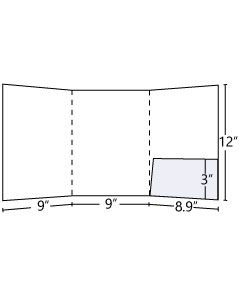 Tri -Panel Folder (Inside Right Pocket) 9x12