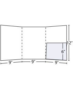 Tri-Panel Pocket Folder with 6 inch inside right pocket