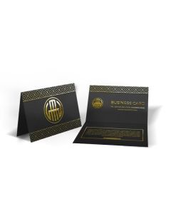 Foldover Business Cards - Soft Touch Lamination + Raised Spot UV