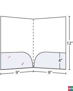 Curved Pocket Folders 4 inch pockets
